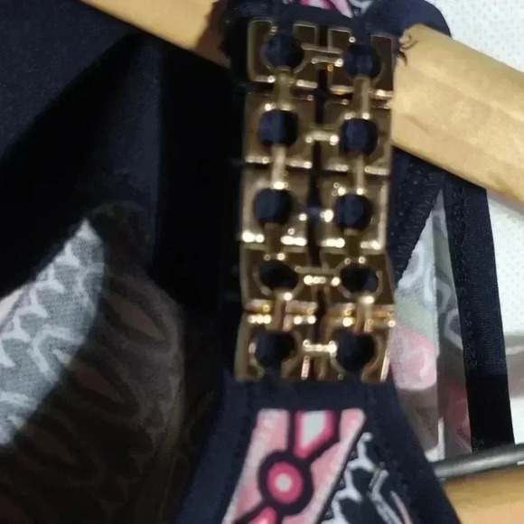 JM Collection Lades long sleeve open shoulder blouse sz S - Picture 7 of 7